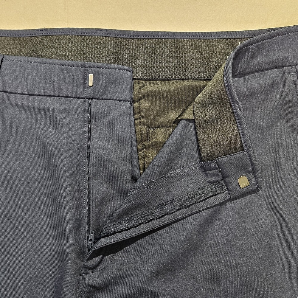 Haggar Standards Mens 38x32 Blue Dress Pants Straight Fit Super Flex Waistband - Picture 4 of 7